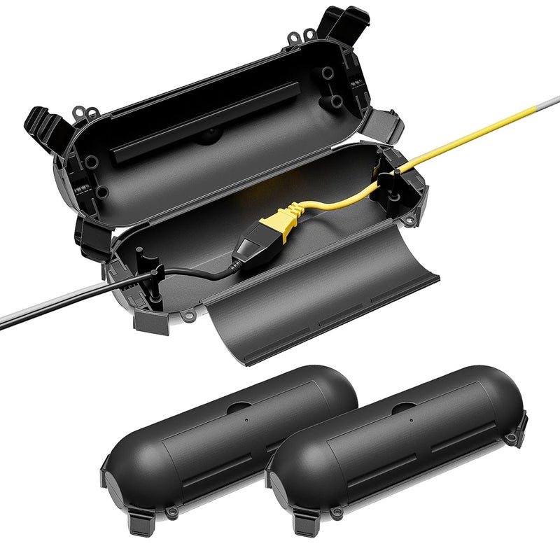 FGBB 3-Pack Outdoor Extension Cord Safety Cover Waterproof - Weatherproof Electrical Connection Box for Outdoor Outlet Cover, Christmas Decoration, Plug, Socket, Power Tool - Image 1